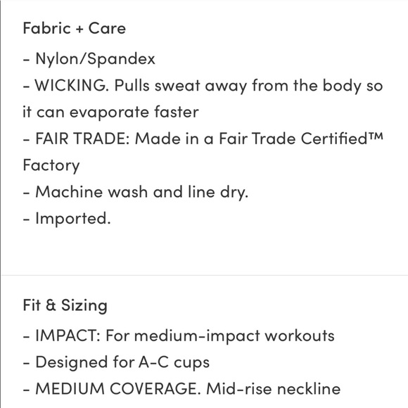 NWT Athleta Black Zip Along A-C Bra Black - Picture 7 of 10